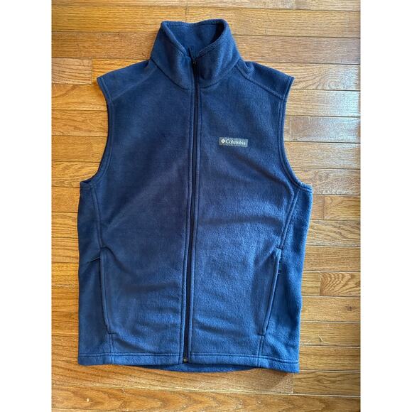 Columbia Vest Small Navy Zip Up Womens - Picture 1 of 7